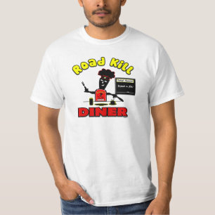 Camiseta Presentes e roupa do comensal do matar de estrada