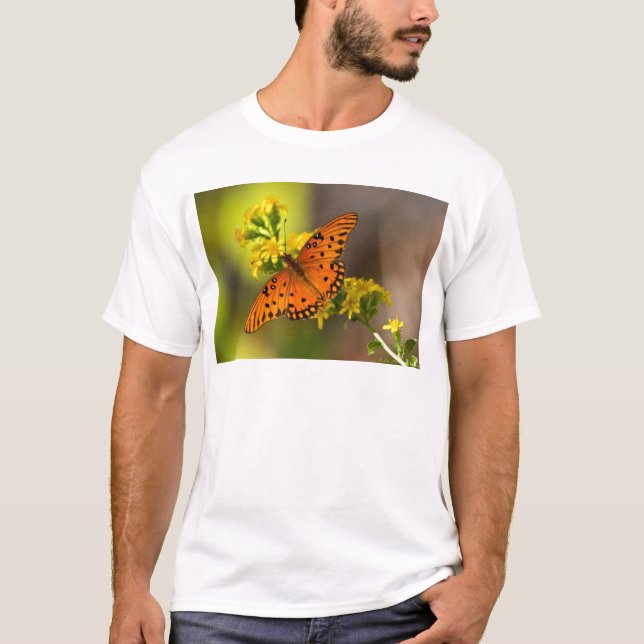 Camiseta Presentes e Roupas da Borboleta Fritillary Gulf (Frente)