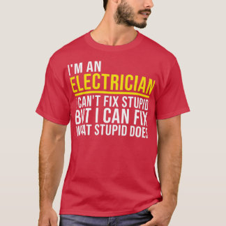 Camiseta Presentes eletricistas dotados de eletricismo para