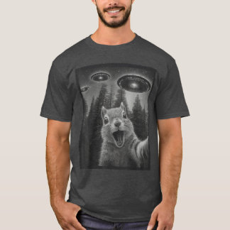 Camiseta Presentes engraçados de esquilo alienígena UFO par