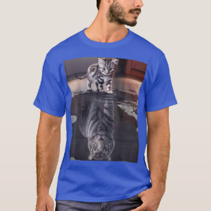 Camiseta Presentes Engraçados De Gatinho E Tigre Para Gato,