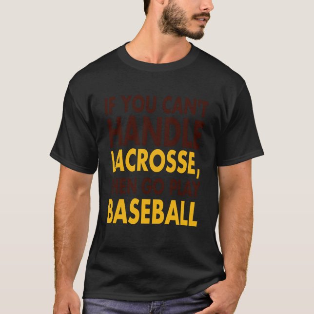 Camiseta Presentes Engraçados de Lacrosse para Meninos e Me (Frente)