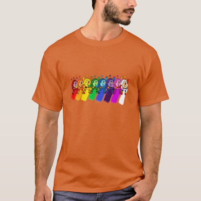 Camiseta Presentes engraçados dos Sprites Arco-íris (Frente)