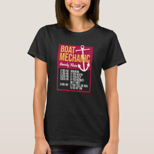 Camiseta Presentes engraçados para mecânico de barco por ho