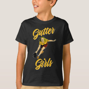 Camiseta Presentes engraçados para o time de boliche Gutter