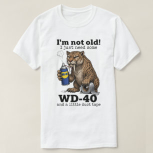 Camiseta Presentes Engraçados para Pessoas Idosas   Animal 