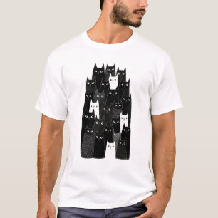 Camiseta Presentes Estéticos Artísticos de Padrões de Gatos