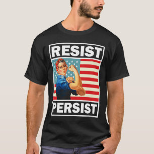 Camiseta Presentes Feministas Resistem Persistência