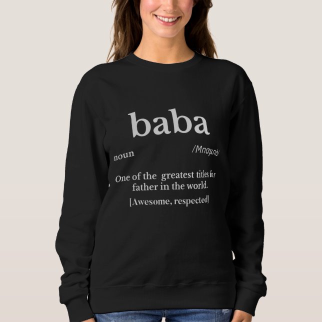 Camiseta Presentes Gregos Baba Para Presentes De Dia de os  (Frente)