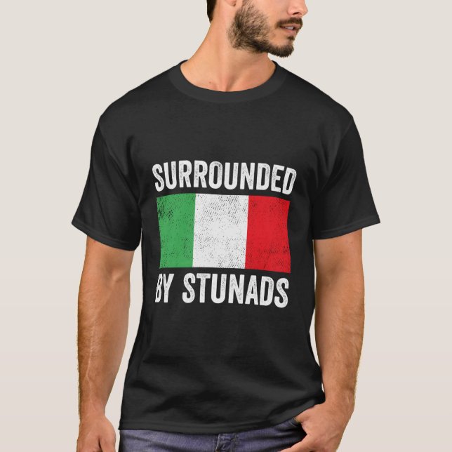 Camiseta Presentes Italianos Engraçados Por Stunads Italian (Frente)