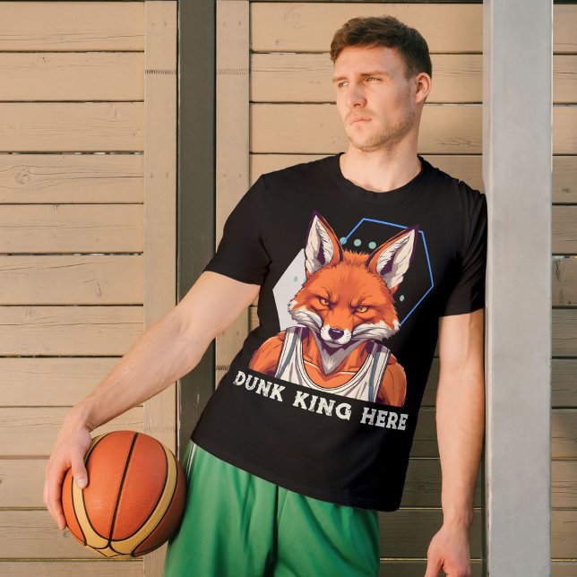 Camiseta Presentes legal na Fox para amantes de basquetebol (Cool Fox Gifts for Basketball Lovers Coach Fans)