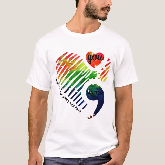 Camiseta Presentes Meses de Consciência da Saúde Mental (Frente)