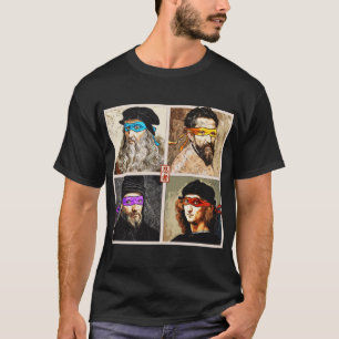 Camiseta Presentes Mestres Ninja do Renascimento