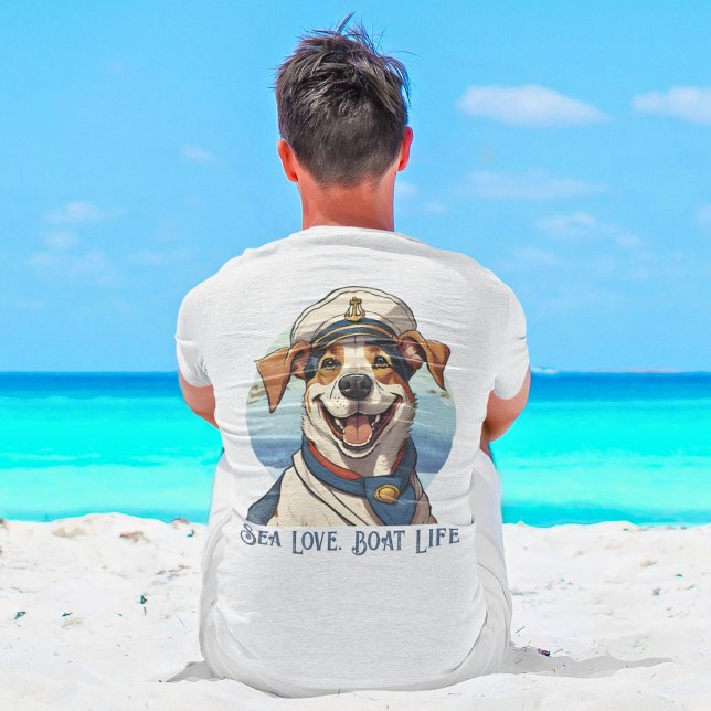 Camiseta Presentes náuticos de cães para armadores de barco (Nautical Dog Gifts for Boat Owners Sailors Boater)