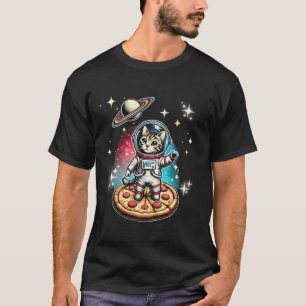 Camiseta Presentes no espaço do gato Astronauta de Pai de g