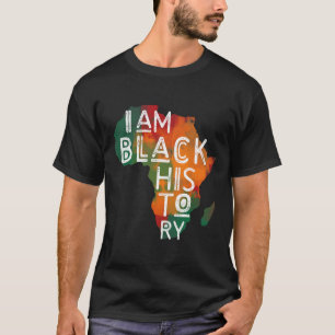 Camiseta Presentes Orgulho Negro Eu Sou História Negra Amer