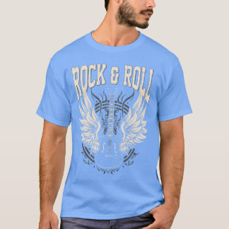 Camiseta Presentes para Amante de Rock and Roll Guitarra El