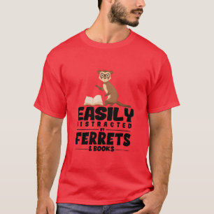 Camiseta Presentes para amantes de furões Animais de estima