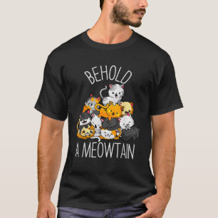 Camiseta Presentes para Amantes de Gatos Contemplem uma Meo