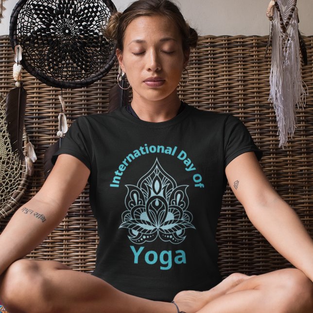 Camiseta Presentes para amantes de ioga, Dia Internacional  (International Day of Yoga T-Shirt style)