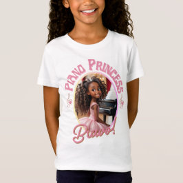 Camiseta Presentes para as garotas que adoram tocar piano