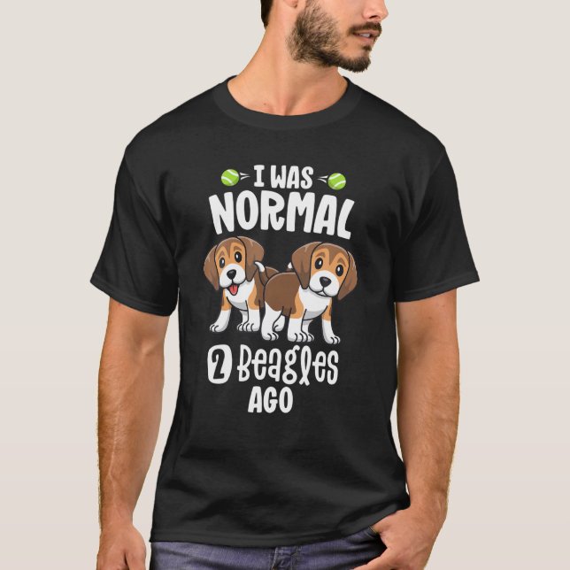 Camiseta Presentes Para Beagle Lovers Cachorro Mãe Eu Era N (Frente)