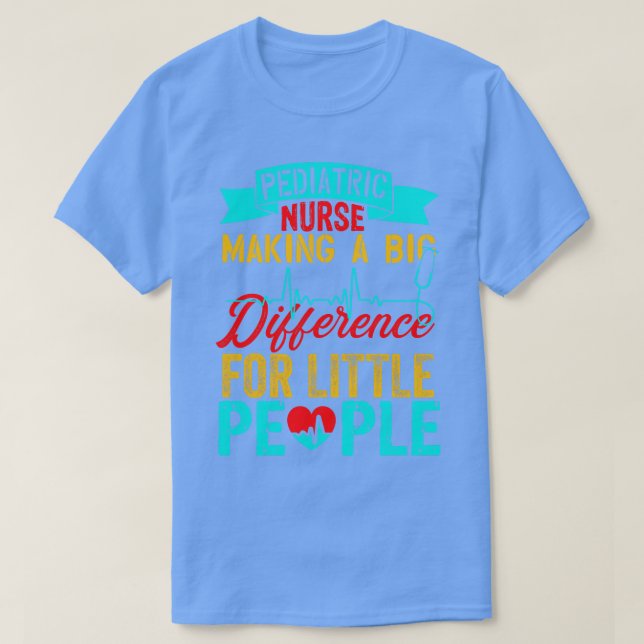 Camiseta Presentes para Enfermeiros Pediátricos (Frente do Design)