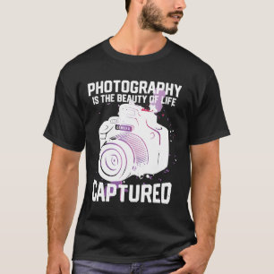Camiseta Presentes Para Fotografia Amantes Fotógrafo De Câm