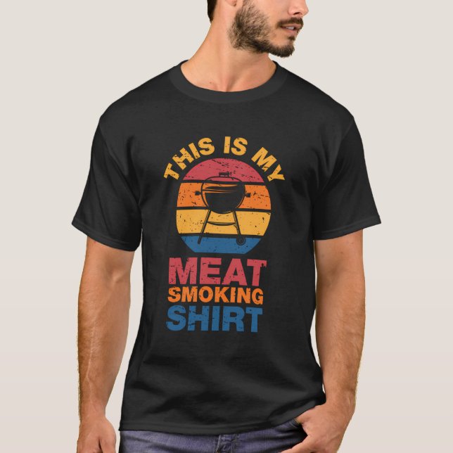 Camiseta Presentes Para Fumadores Retrortores De Grelha De  (Frente)