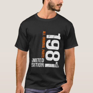 Camiseta Presentes para Homens e Mulheres de 45 anos Vintag