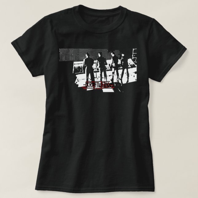 Camiseta Presentes Para Homens Música Eletrônica Kraftwerk  (Frente do Design)