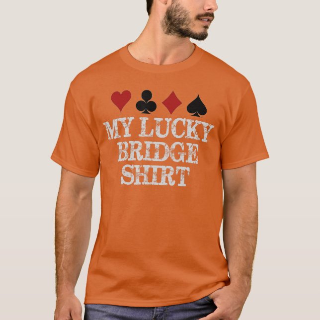 Camiseta Presentes para Jogadores de Bridge Meu Bridge Sort (Frente)
