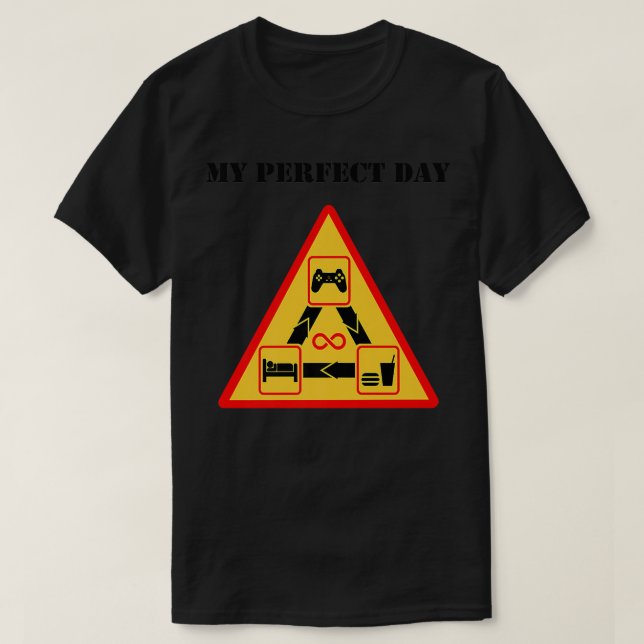 Camiseta Presentes para jogadores perfeitos para Videos gam (Frente do Design)
