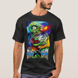 Camiseta Presentes para jogos Zombie para adolescentes, Men