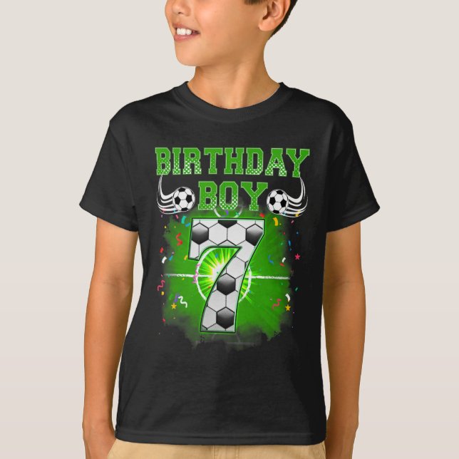Camiseta Presentes para menino de 7 anos fã de futebol no a (Frente)