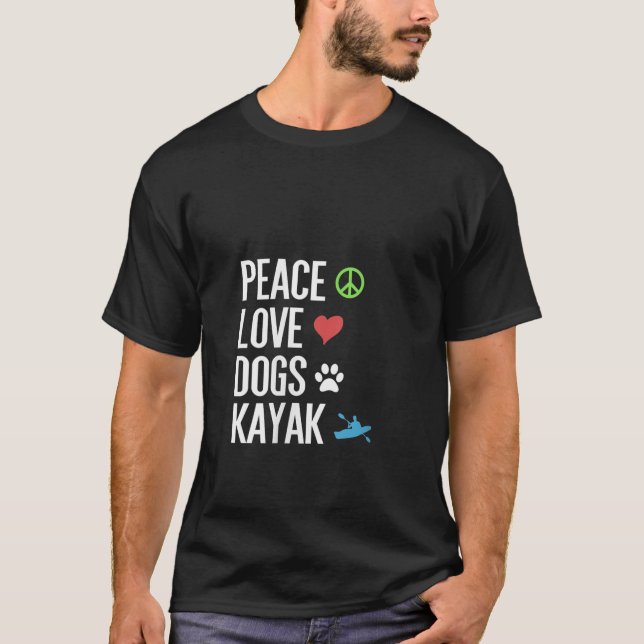 Camiseta Presentes para Mulheres Caiaque Roupas de Caiaque  (Frente)