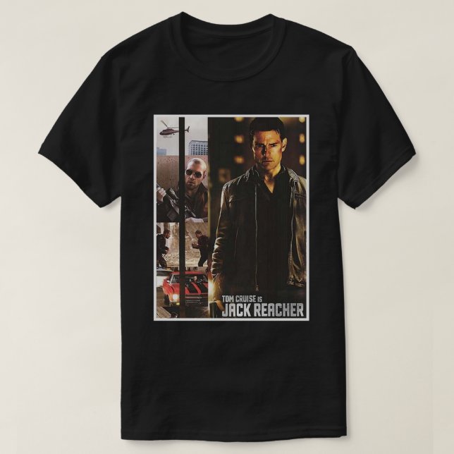 Camiseta Presentes Para Mulheres Jack Reacher Tv Series Gra (Frente do Design)