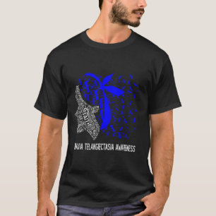 Camiseta Presentes para Mulheres Nós Usamos Azul Para Ataxi