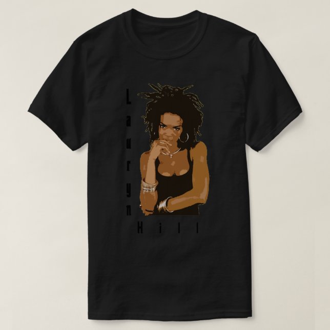 Camiseta Presentes Para Mulheres Turnê Música Lauryn Hill (Frente do Design)