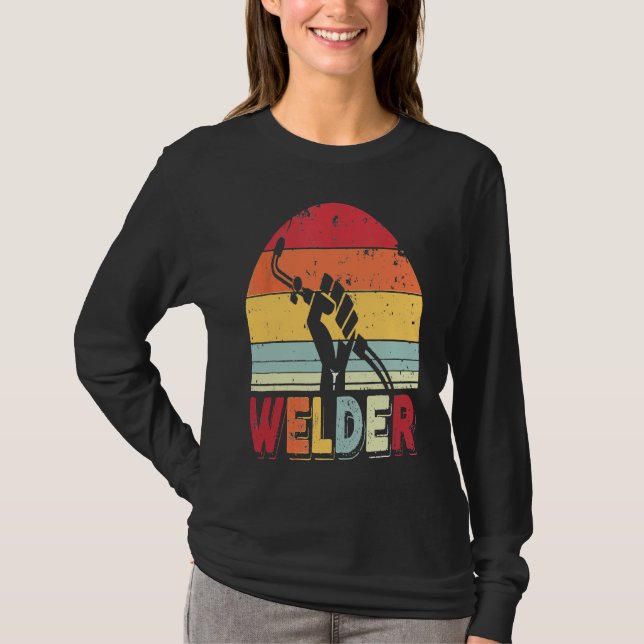 Camiseta Presentes para Soldadores Piadas Capacete de Solda (Frente)