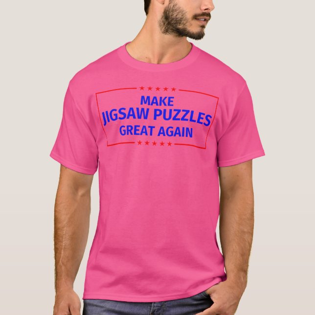 Camiseta Presentes Paródia Engraçados Fazem Quebra-Cabeças  (Frente)