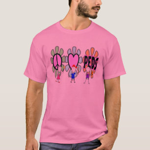 Camiseta Presentes pediatras da "Paz-Amor-Pediatria" da