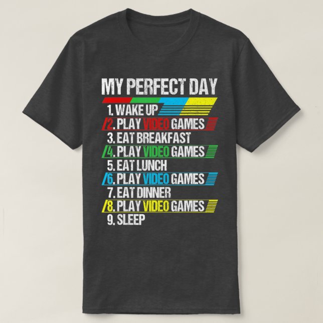 Camiseta Presentes perfeitos para n Videos games para menin (Frente do Design)