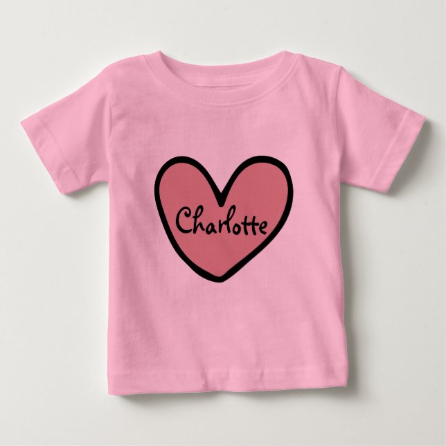 Camiseta Presentes Personalizados Fofos do Bebê com Padrão  (Frente)