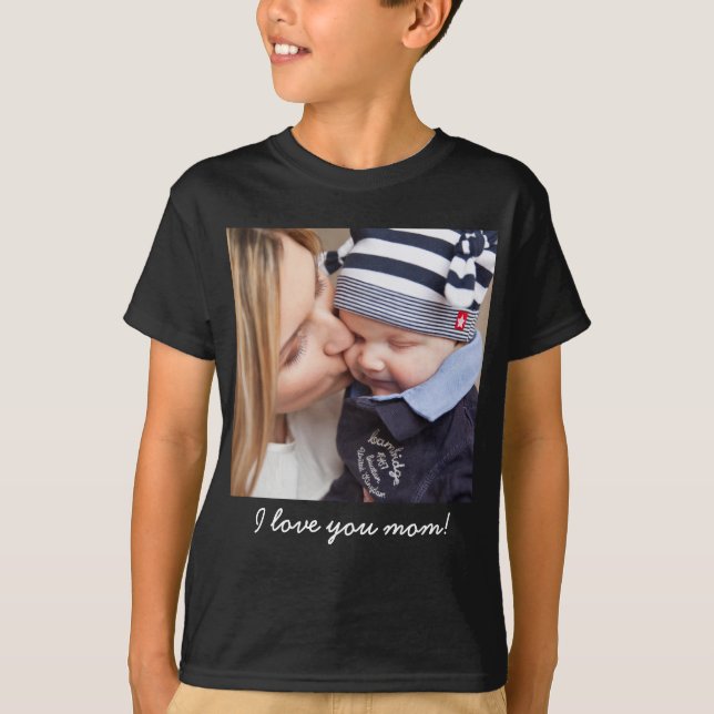 Camiseta Presentes Personalizados Para A Mãe Adicionar Sua  (Frente)