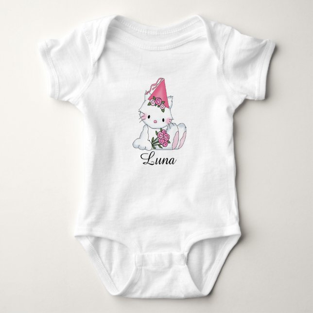 Camiseta Presentes personalizados para bebês de Luna (Frente)