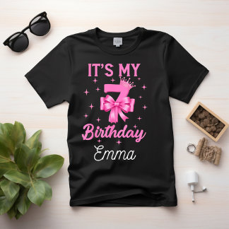 Camiseta Presentes personalizados para meninas de 7 anos de