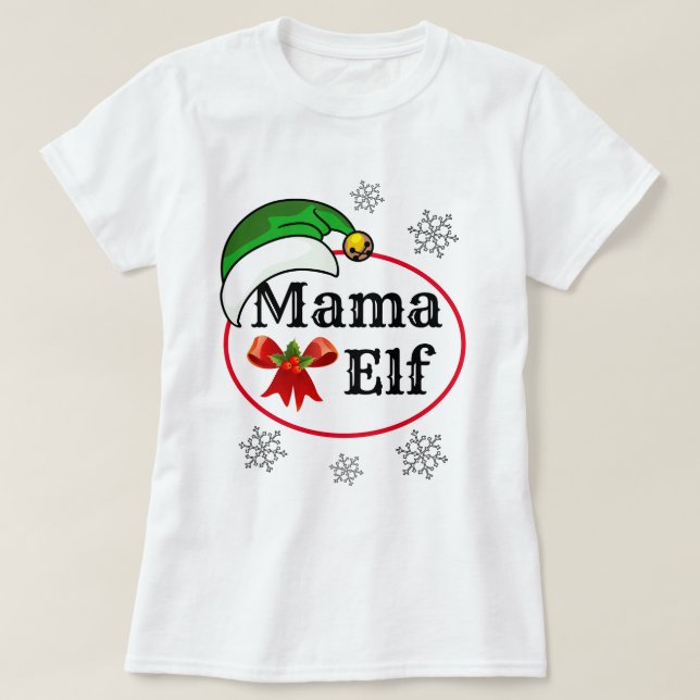 Camiseta Presentes personalizáveis de Natal para Mulheres M (Frente do Design)