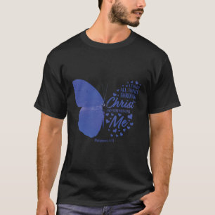 Camiseta Presentes Religiosos Mulheres Borboleta Cristã Say