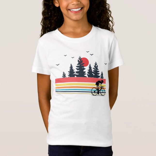 Camiseta Presentes retros do Mountain bike do ciclismo da (Frente)